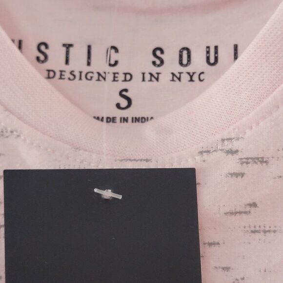 Rustic Souls men's Pink Short Sleeve Pullover T-Shirt Size Small - Picture 2 of 6